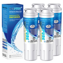 ICEPURE UKF8001 Refrigerator Water Filter Replacement for EveryDrop EDR4RXD1, Whirlpool Filter 4, Maytag UKF8001AXX-200, UKF8001P, 4396395, 469006, Puriclean II, FMM-2, RWF0900A 4PACK