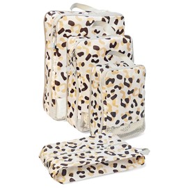 AVITONG 4-Piece Waterproof Travel Packing Organizers – Stylish and Breathable Compression Bags with Mesh Panels for Efficient Luggage Storage, Various Sizes