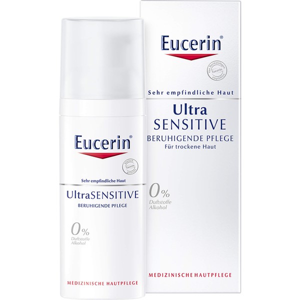 Eucerin Ultra Sensitive beruhigende Pflege für trockene Haut, 50 ml Cream