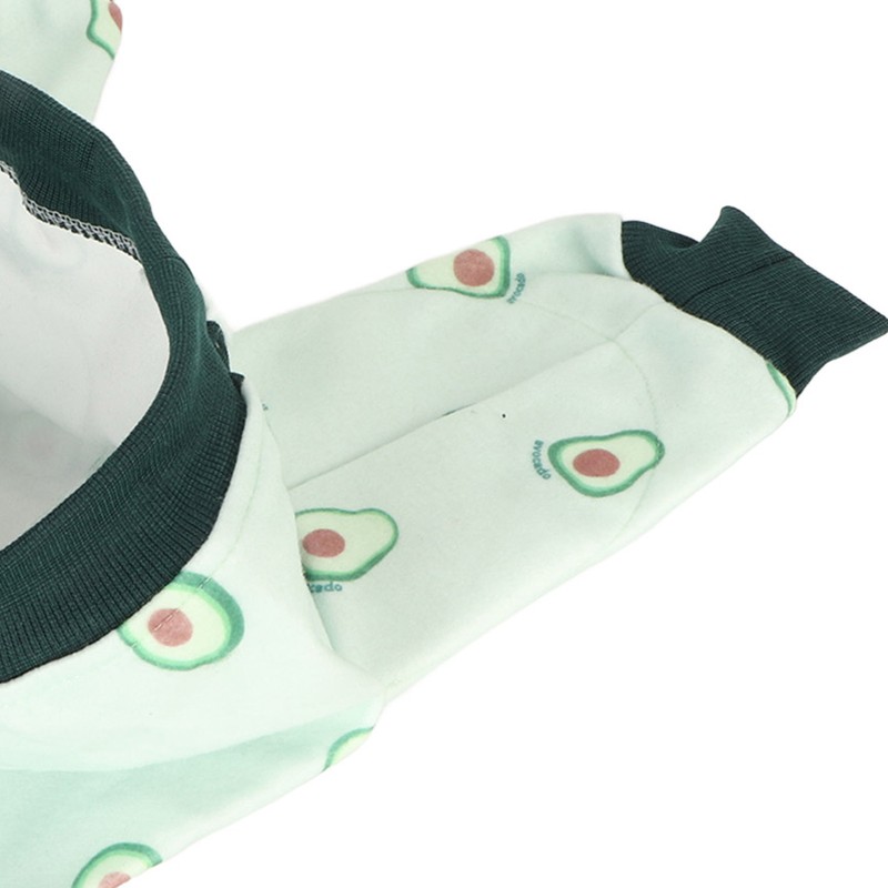 Pet Long Sleeve Pajamas Breathable Soft Elastic Cute Avocado Print