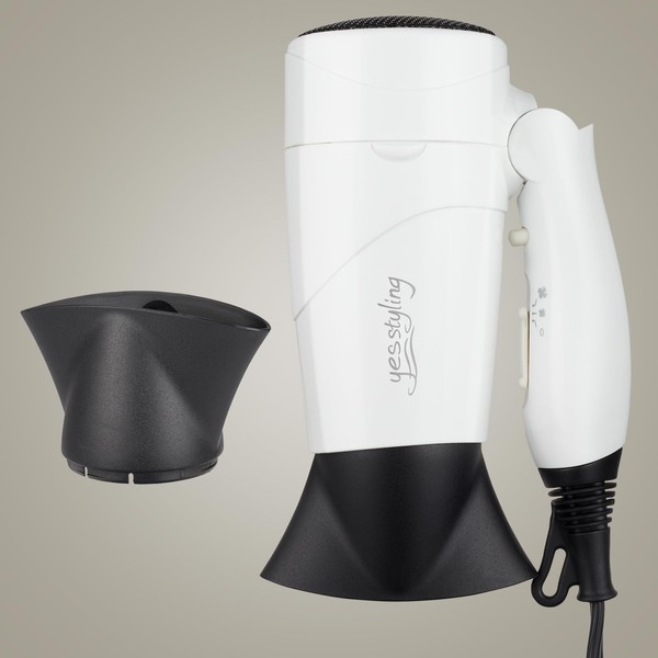 Travel Compact Hair Dryer, 1875W Lightweight Blow Dryer with Detachable