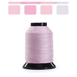 Finesse Hilo de colores variegados | 100% poliéster, 3 capas, 50 vatios, hilo variegado | 1500 yardas de hilo apilables | Hilo 100% poliéster para acolchado y costura (algodón de azúcar)