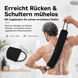 Juego de 3 Guantes y Correa Exfoliante para Ducha SONGQEE S-P-CZJ-03