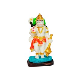 Sahishnu Online & Marketing Standing Pose Hanuman Ji Idol/Statue,Lord Hanuman for Car Dashboard,Hanuman ji Idol for Car/Home/Office Decor (Multicolor)