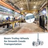8 PCS Wheel Rollers, Gate Trolley Assembly Barn Door Rollers