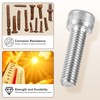 METALLIXITY Socket Head Cap Screw(M5-0.8x12mm) 30Pcs, 304 Stainless Steel Allen