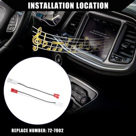 X AUTOHAUX Front/Dash Tweeters Speaker Wiring Harness Adapter Connector Plug for Dodge for Ram 1500 06-21 for Jeep Cherokee 2011-2017 / Car Speaker Wiring Adapter/Plastic / 2 Pcs/White