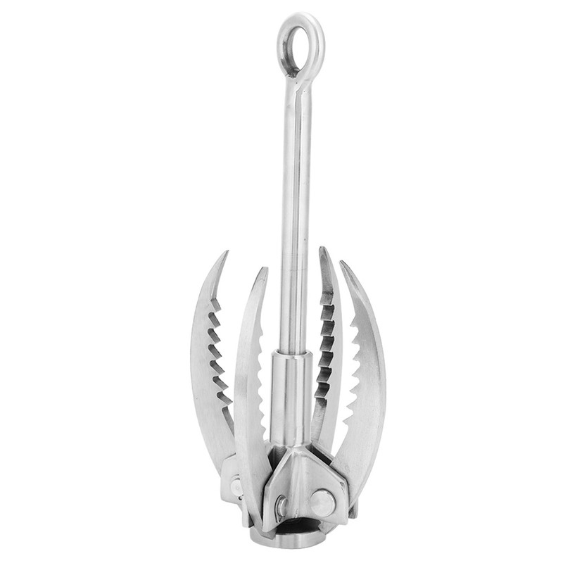 Stainless Steel Folding Grappling Hook Rock Climbing Claw Survival Tool