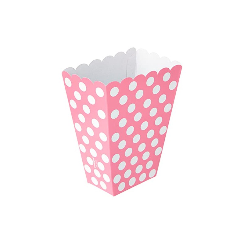 Unique Party 59295 - Hot Pink Polka Dot Popcorn Treat