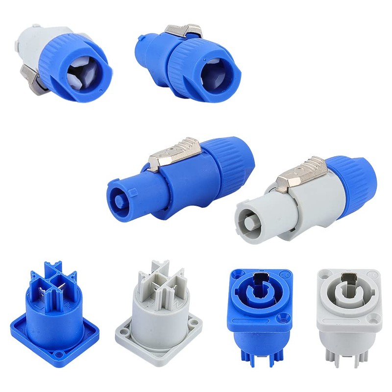 10 Set Powercon Type A Audio Speaker Plug Kit Nac3Fca+Nac3Mpa-1