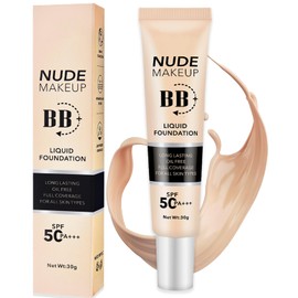 BB Cream,Getönte Tagescreme,Wasserfest cushion foundation, Tinted Moisturiser, pflegende Creme mit feuchtigkeitsspendender Wirkung und LSF50, für den optimalen Teint, 30 ml