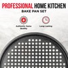 Bakken Pizza Baking Pan - Round Perforated Carbon Steel Pan