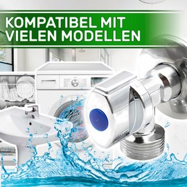 Chrome Plated Brass Angle Valve 1/2 Inch x 3/4 Inch for Water Supply to Dishwashers, Washbasins, Washing Machines, Toilets - Warranty 5 Years ONIX TECH