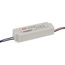 FerroFab LPC-20-350 9-48V 350mA Constant Current LED Driver, 20W IP67 Waterproof Power Supply, 90-264VAC/127-370VDC Input, UL/TUV/CSA Certified, for LED Lighting, Billboard, and Landscape Lighting