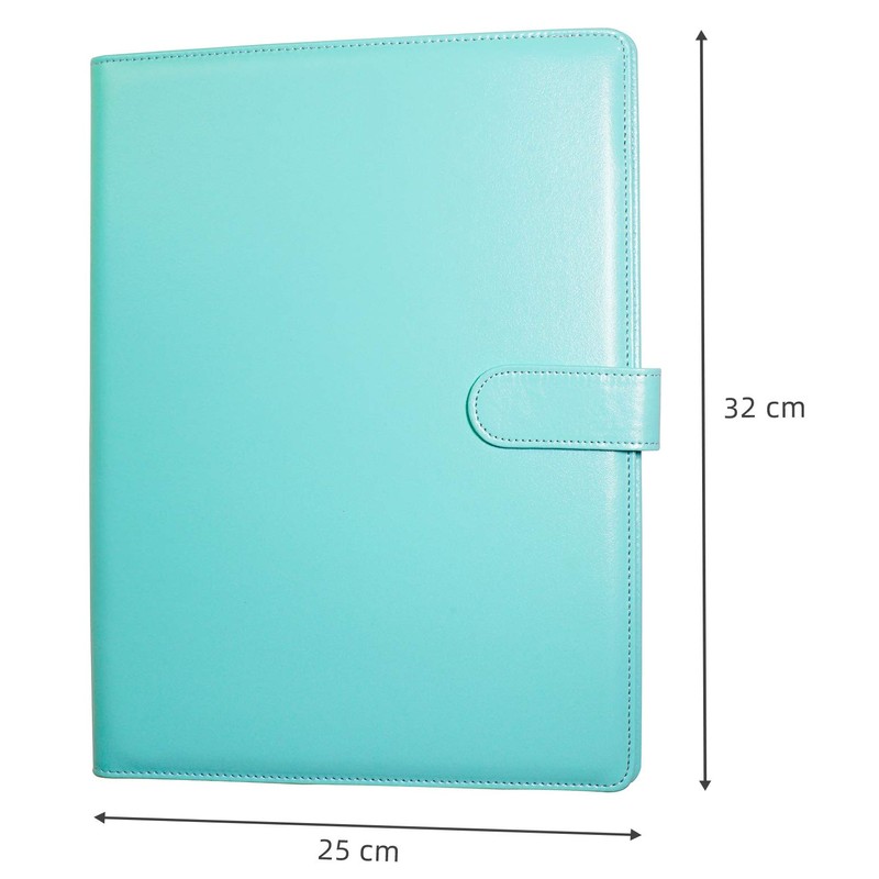 Binder A4 Clipboard Folder, Bi-Fold PU Conference Pad Clip File,