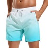 SILKWORLD - Bañador para hombre, de secado rápido, con bolsillos,