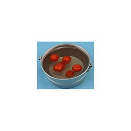 Dollhouse Miniature Tub Of Apples