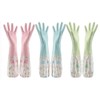 Refoiner Rubber Gloves, Kitchen, Long, 3-Piece Set, Fashionable, Cute, Patterned,