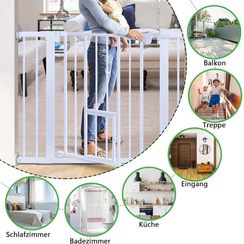Stair Gate Pressure Fit Spares Set 4 Pack for Baby