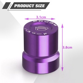 x xotic tech Purple Aluminum Car VTEC Solenoid Valve Protection Cover Cap + Fender Bumper Washer Engine Bolt Bay Dress Up Kit, Compatible with Honda B/D/H-Series Accord, Civic or Acura Integra