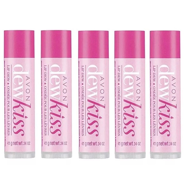 Avon DEW KISS Lip Dew Balm (Lot of 5) SEALED