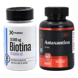 Biotina 10,000  Astaxantina Momosie Kit Antioxidante                                                                                                  