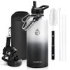RAYMYLO Insulated Water Bottle 87 oz, Triple Wall Vacuum Stainless