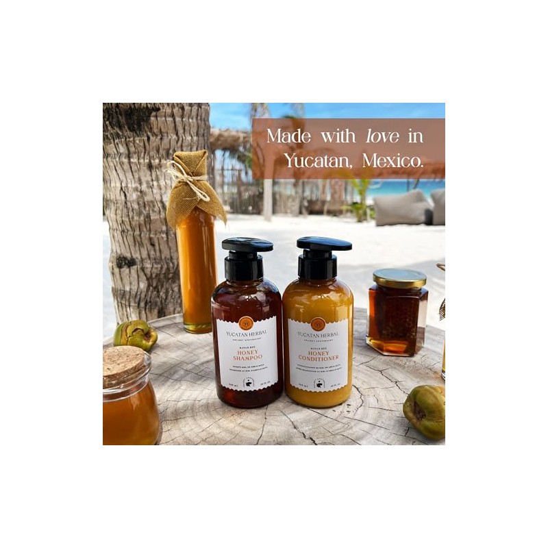 Yucatan Herbal Set de Champú y Acondicionador con Miel de