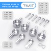 TILUCK Stainless Steel Measuring Cups & Spoons Set, Cups and