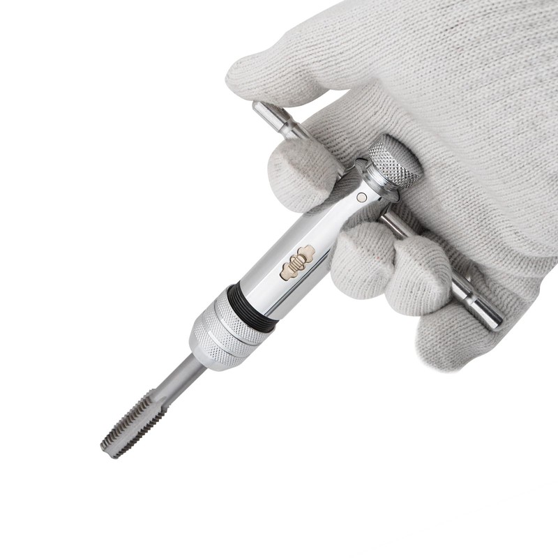 Gunpla Adjustable T-Handle Ratchet Tap Holder M5–M12 Threading Wrench Hand