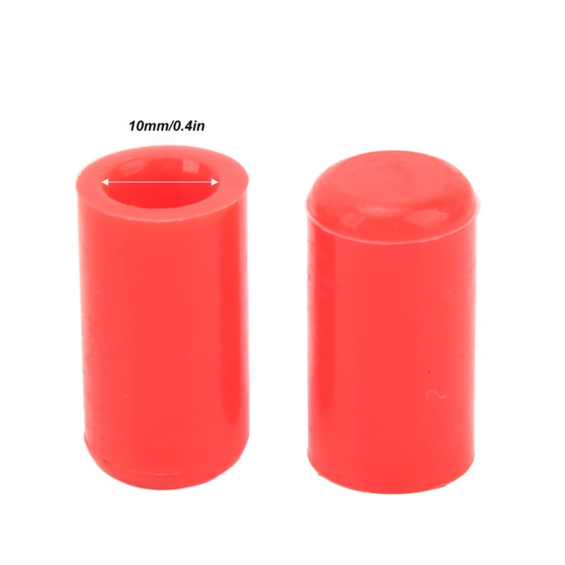 10 Pcs 10mm Automotive Vacuum Hose Cap Silicone Waterproof Ozone