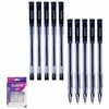 CLARO Technik Ballpoint Pens, BLACK, Fine Point (0.7mm), Pack of