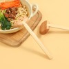 4 Pcs Chinese Soup Spoons Set Long Handle Wooden Spoons
