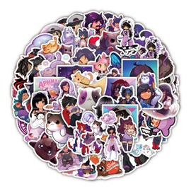 60ppcs Aphmau Stickers Cool Cartoon Game Stickers for Teen Computer,Funny Lovely Anime Vinyl Waterproof Stickers for Water Bottel Laptop Journal Guitar Travel Case