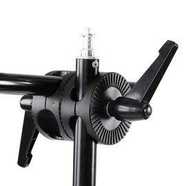 Diyeeni Handle Head Reflector Mount Double Wheel Light Tripod Adapter Grip Head Angle Clamp for Studio Arm Stand Photo Accessories