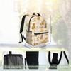 ainori Cute Golden Retriever Backpack, Polyester Backpacks with Straps, 11.4inx5.9inx15.7in,