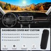 FETUSI Dashboard Cover Mat Compatible with Honda Accord 2013-2017 (LX,