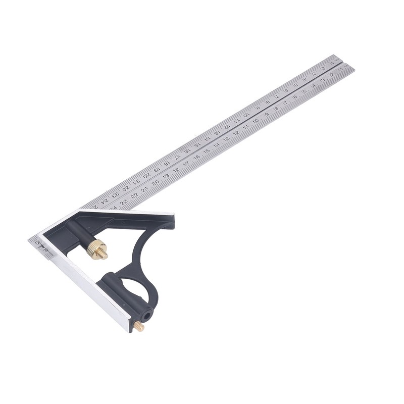 300MM Combination Square Length Depth Angle Measuring Ruler Stainless Steel