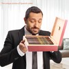 Gioflv Cigar Humidor, Cedar Desktop Box with Hygrometer & Humidifier,