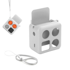 Silicone Cover for Yoto Mini (2024 Edition)-Make Your Own Card Bluetooth Audio Player, Protective Sleeve Case Music Player Accessories (Gray)