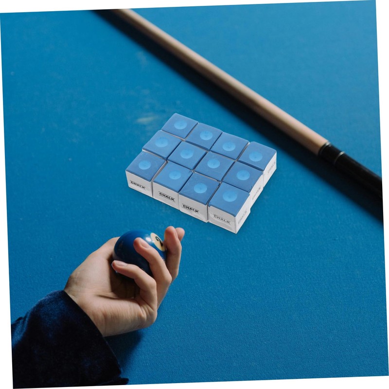 BESPORTBLE 12 Pack Billiards Chalk Cubes Snooker Chalk Pool Table