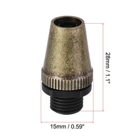 sourcing map Cable Glands Strain Relief Cord Connector Grips Metal Bronze 5Pcs for Wiring Hanging Light Ceiling Pendant Lamp