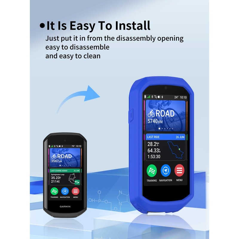 Case for Garmin Edge 1050 GPS Bike Computer, Sillence Material,Shock-Absorbing