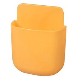 Txibikn Fashion Multifunctional Plastic Remote Control Mounted Box Phone Pen Holder Small ToolHolder Wall Mounted Boxfor Home Office Bedroom School (1Yellow)