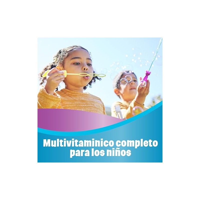 KAL Multisaurus Diarias Multivitamínico Vitaminas Para Niños Completo