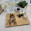 Selbrae House Oak Cutting Board. Horse Design. Practical, Durable, Sustainable