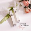 SURI White Modern Mezuzah Case,Self Stick Mezuzah with Scroll for