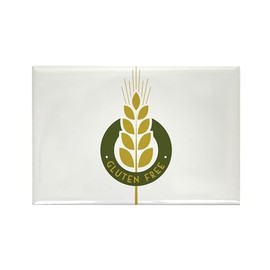 CafePress Gluten Free Magnets Rectangle Magnet, 3"x2" Refrigerator Magnet