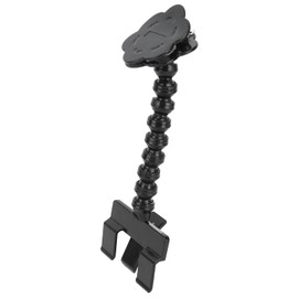 , Dog Treat Camera Dog Treat Camera Dispenser PVC Flexible Pet Selfie with Flower Shaped Clip for Most Mobile Phones and Tablets (Black)