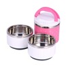 QANYEGN Stainless Steel Insulated Lunch Box, Stackable Lunch Box, 3